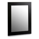 Τοίχο καθρέφτη Μαύρο Ξύλο Κρυστάλλινο (1 uds)