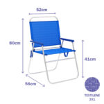 πτυσσόμενη καρέκλα Marbueno Μπλε 52 x 80 x 56 cm