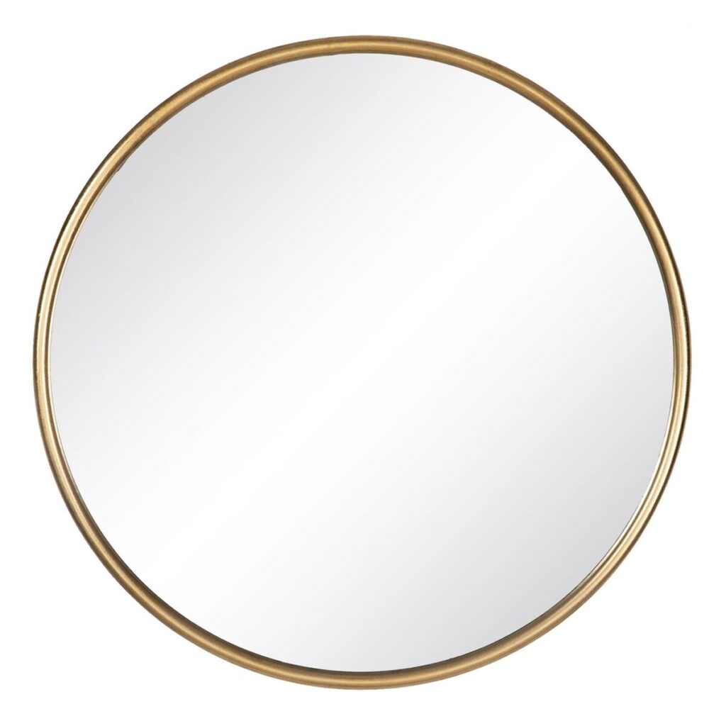 Τοίχο καθρέφτη Χρυσό Κρυστάλλινο Σίδερο 91 x 3 x 91 cm
