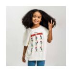 Παιδικό Μπλούζα με Κοντό Μανίκι Minnie Mouse Μπεζ