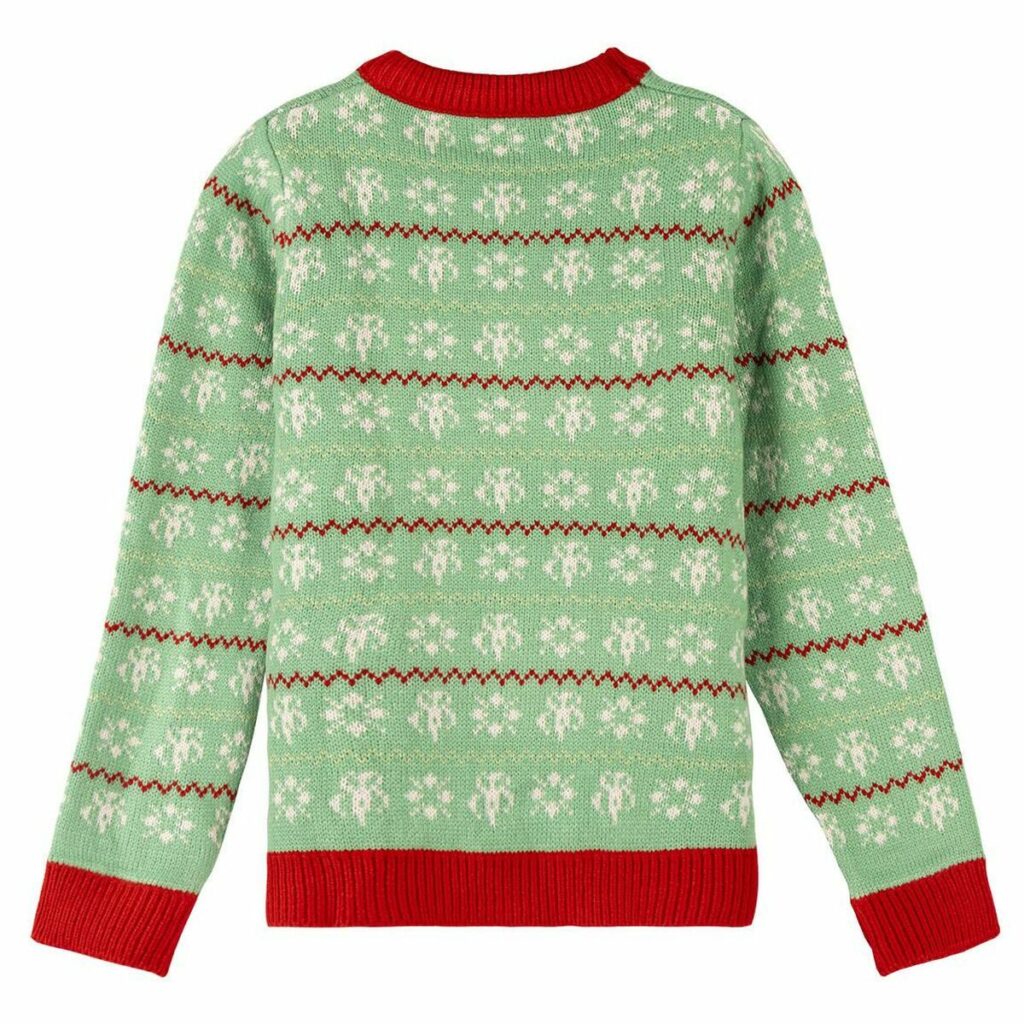 Unisex Μπλούζα Ζέρσεϊ The Mandalorian Παιδικά Χριστουγεννιάτικο στεφάνι Πράσινο
