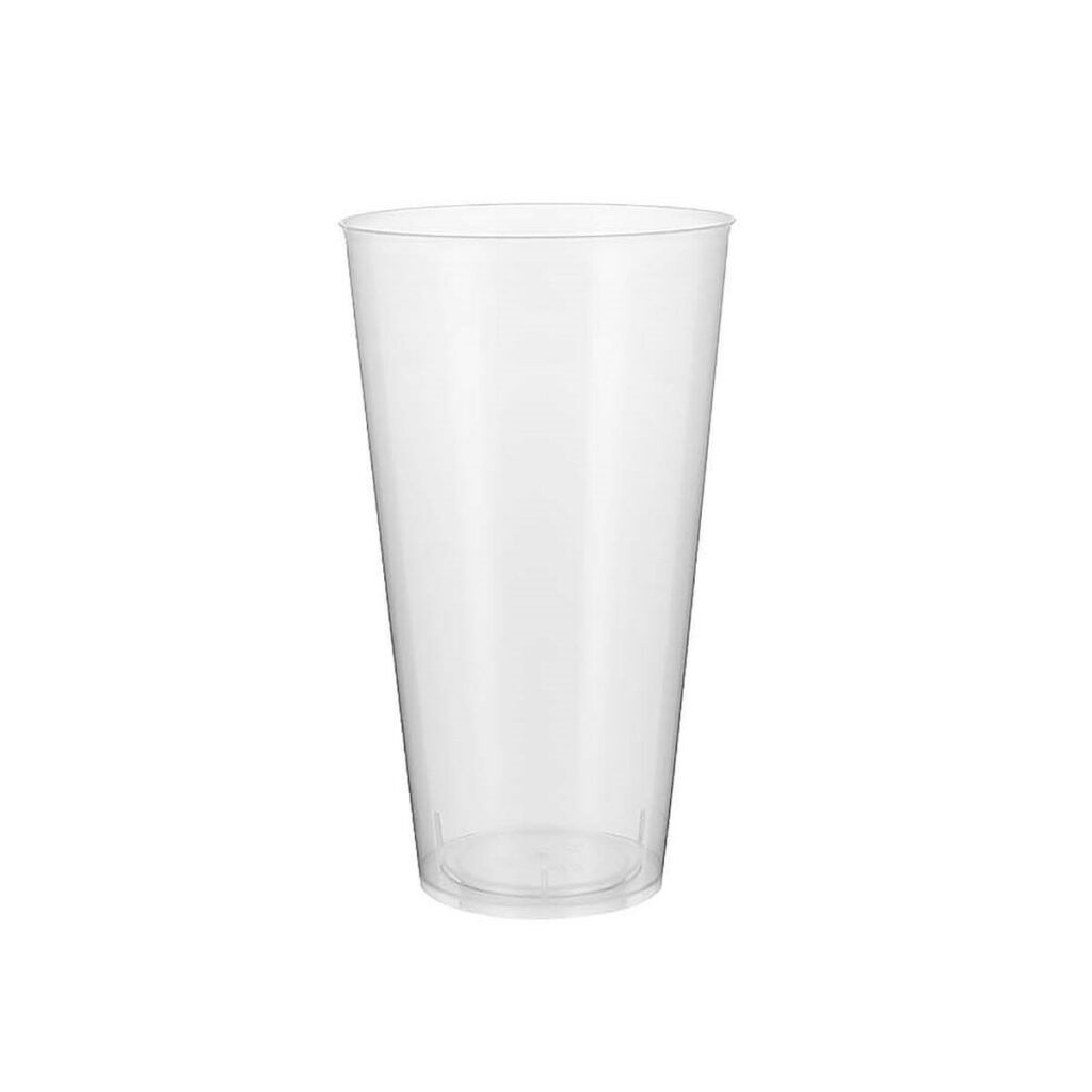 Σετ επαναχρησιμοποιήσιμων ποτήριων Algon Πλαστική ύλη Διαφανές 4 Τεμάχια 450 ml (64 Μονάδες)
