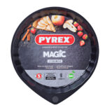 Φόρμα για τον Φούρνο Pyrex Magic Στρόγγυλο Μαύρο Επίπεδο Ø 27 cm (x6)