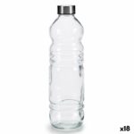 Γυάλινο Mπουκάλι Διαφανές Ασημί Γυαλί 1