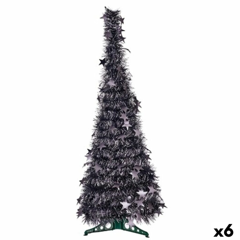 Χριστουγεννιάτικο δέντρο Ανθρακί Φυσαλίδα 38 x 38 x 105 cm (x6)