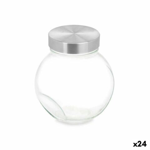 Κουτάκι μπισκότων Διαφανές Γυαλί 700 ml (24 Μονάδες) Με καπάκι Ρυθμιζόμενο