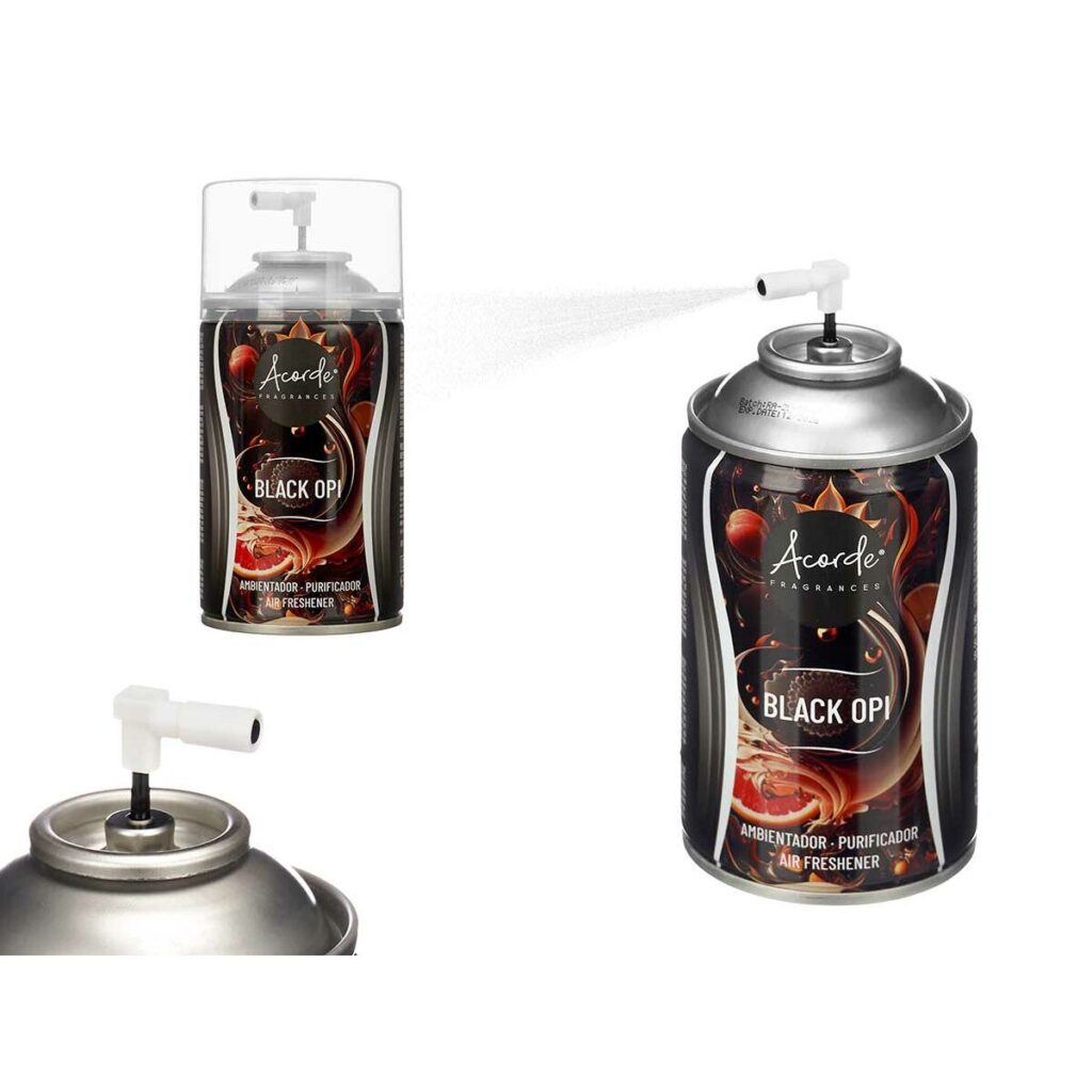 ανταλλακτικά για αποσμητικό χώρου Black Opi 250 ml Spray (x6)