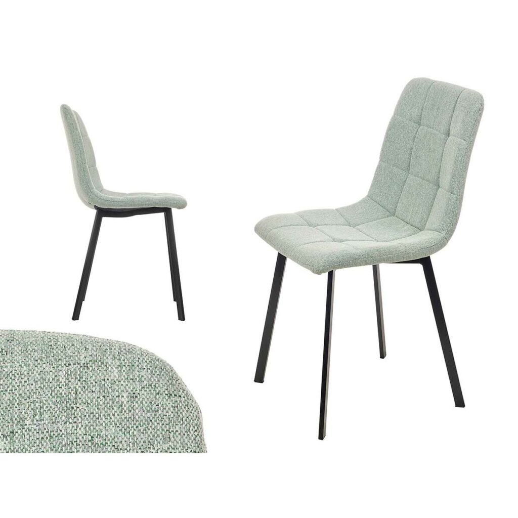 Καρέκλα Πράσινο Ύφασμα 45 x 89 x 53 cm Κομψό (4 Μονάδες)