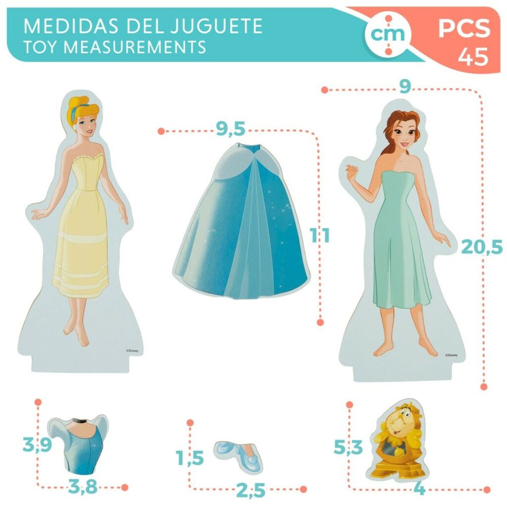 Εικόνες Disney Princess 45 Τεμάχια 4 Μονάδες 9 x 20