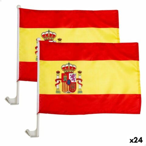 Car flag holder Colorbaby 45 x 30 cm Ισπανία 2 Τεμάχια 24 Μονάδες