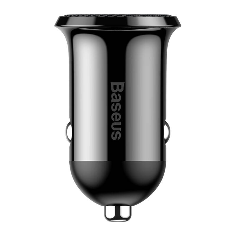 Baseus Φορτιστής Αυτοκινήτου Grain Pro 2xUSB 4.8A (Μαύρο)