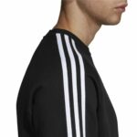 Ανδρικό Φούτερ χωρίς Κουκούλα Adidas 3 stripes Μαύρο