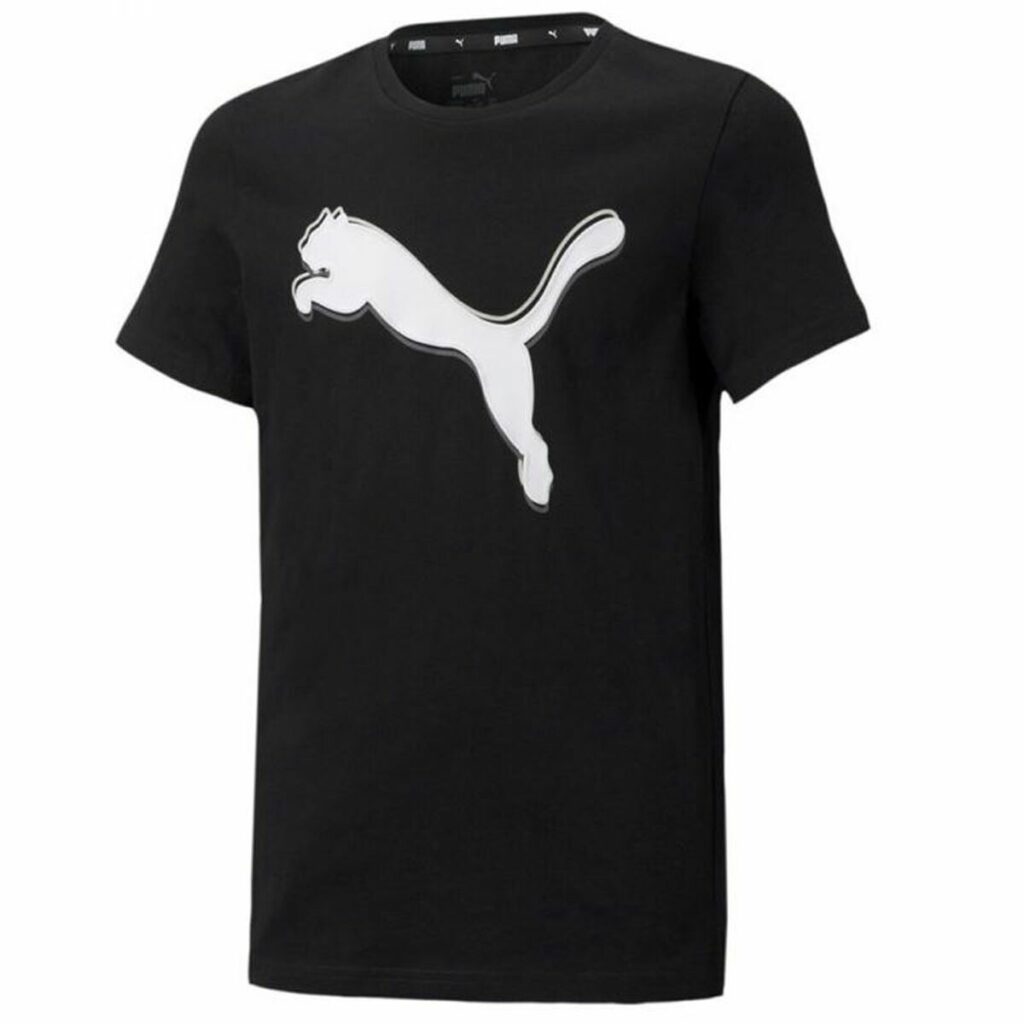 Παιδικό Μπλούζα με Κοντό Μανίκι Puma  Graphic Μαύρο