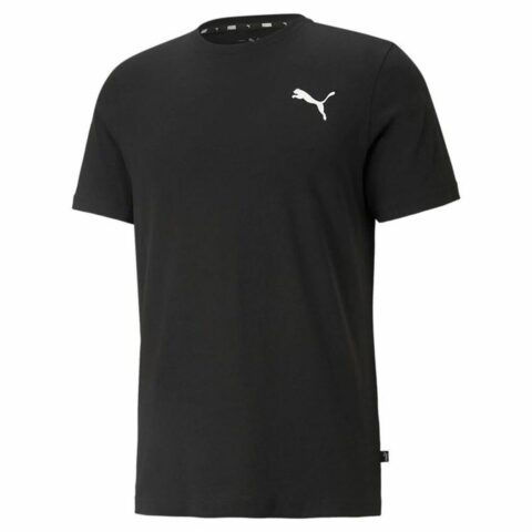 Ανδρική Μπλούζα με Κοντό Μανίκι Puma Essentials Small Logo Μαύρο