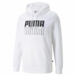 Ανδρικό Φούτερ με Κουκούλα Puma Power Logo Λευκό