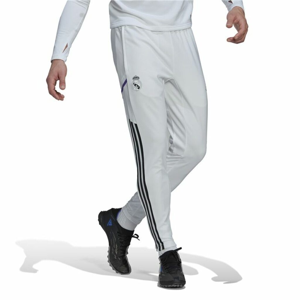 Παντελόνι Γυμναστικής Ποδοσφαίρου για Ενήλικες Adidas Real Madrid Condivo 22  Λευκό Άντρες