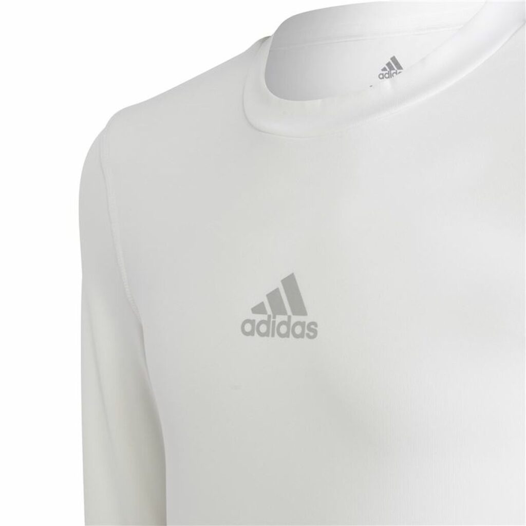 Παιδικό Μακρυμάνικο Μπλουζάκι Adidas  Techfit K  Λευκό