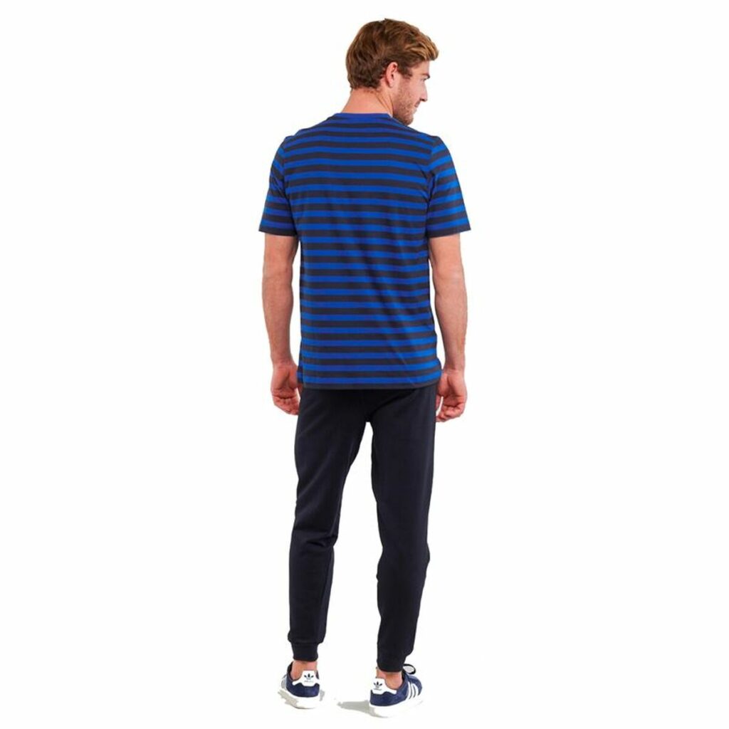 Ανδρική Μπλούζα με Κοντό Μανίκι Adidas Stripty SJ Μπλε