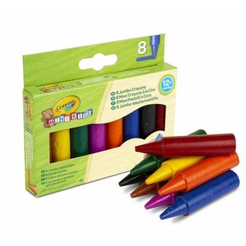Χρωματιστά κεριά Crayola Jumbo Πλαστική ύλη 8 Τεμάχια