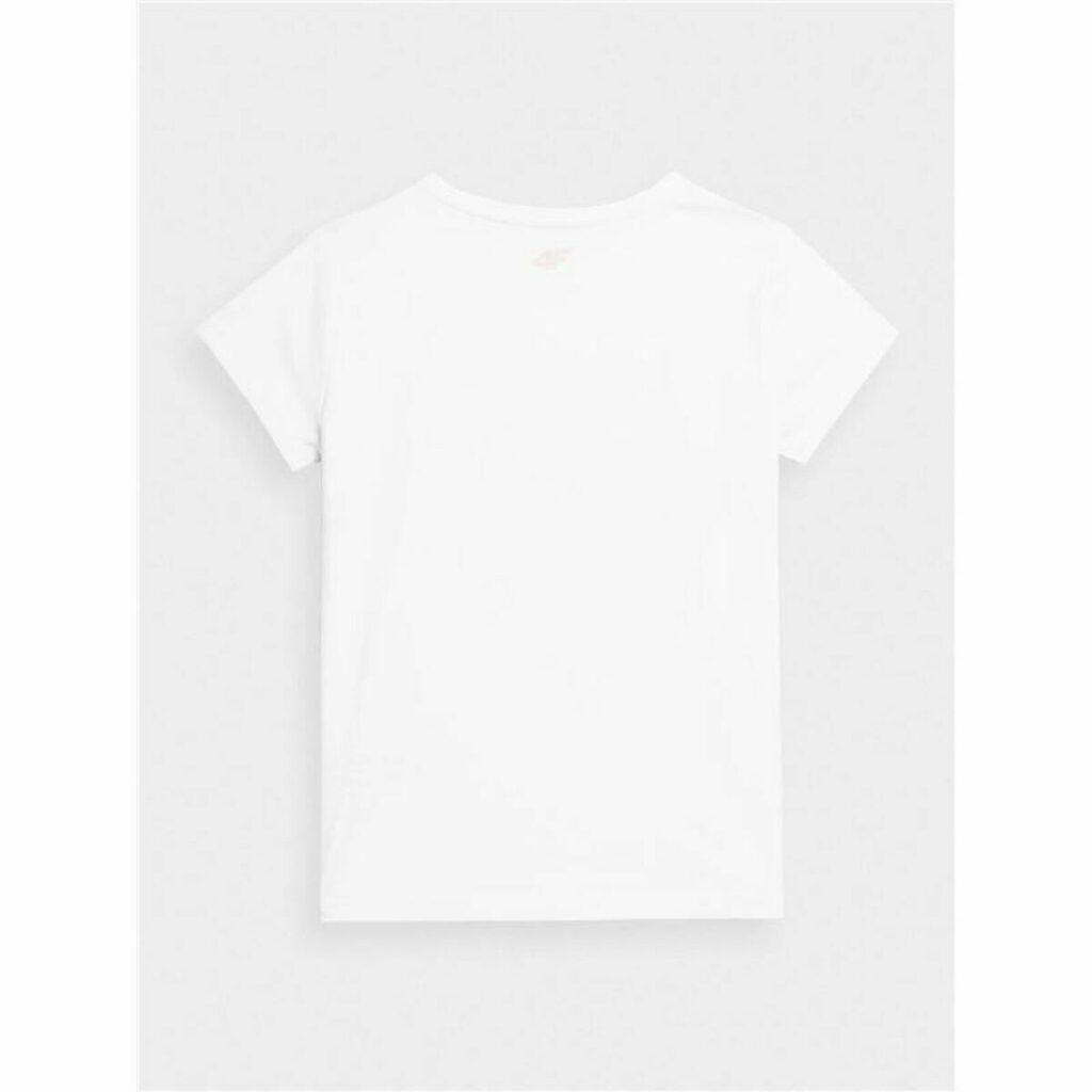Παιδικό Μπλούζα με Κοντό Μανίκι 4F JTSD004 Λευκό