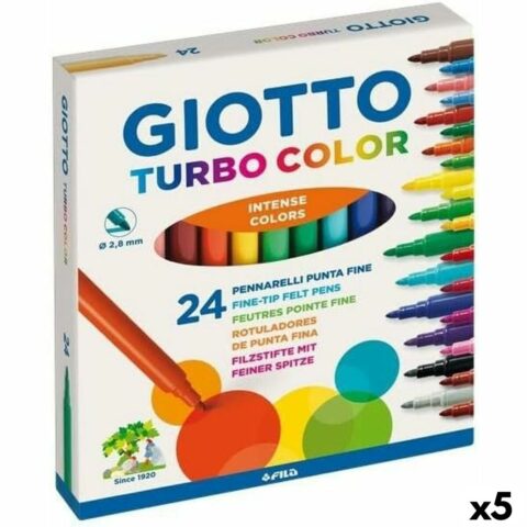 Σετ Μαρκαδόροι Giotto Turbo Color Πολύχρωμο (5 Μονάδες)