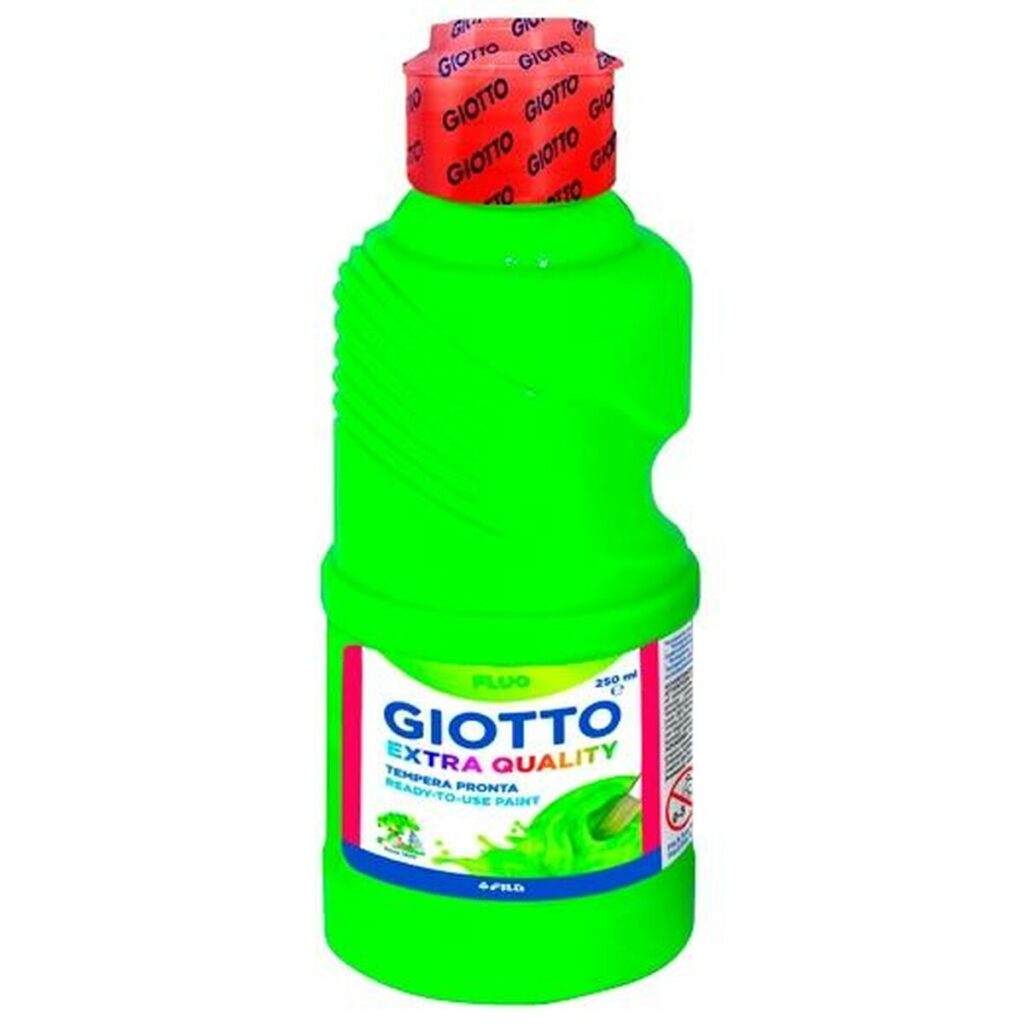 Τέμπερα Giotto Fluo Πράσινο 250 ml (8 Μονάδες)