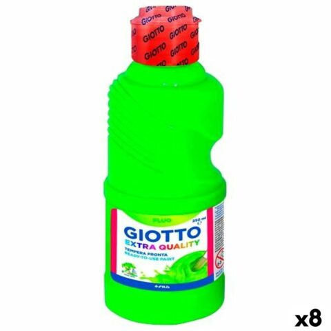 Τέμπερα Giotto Fluo Πράσινο 250 ml (8 Μονάδες)