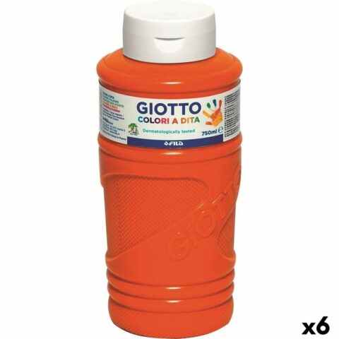 Ζωγραφική με τα Δάχτυλα Giotto Πορτοκαλί 750 ml (x6)