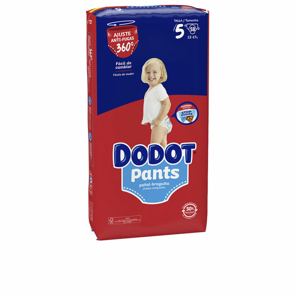 Πανάκια μιας χρήσης Dodot Pants Μέγεθος 5 Εσώρουχο (58 Μονάδες)