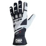 Karting Gloves OMP KS-3 Λευκό/Μαύρο Μαύρο/Λευκό L