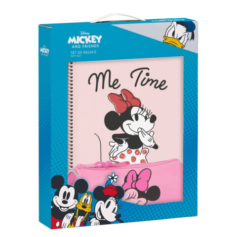 Σετ Χαρτικών Minnie Mouse Loving Ροζ A4 3 Τεμάχια