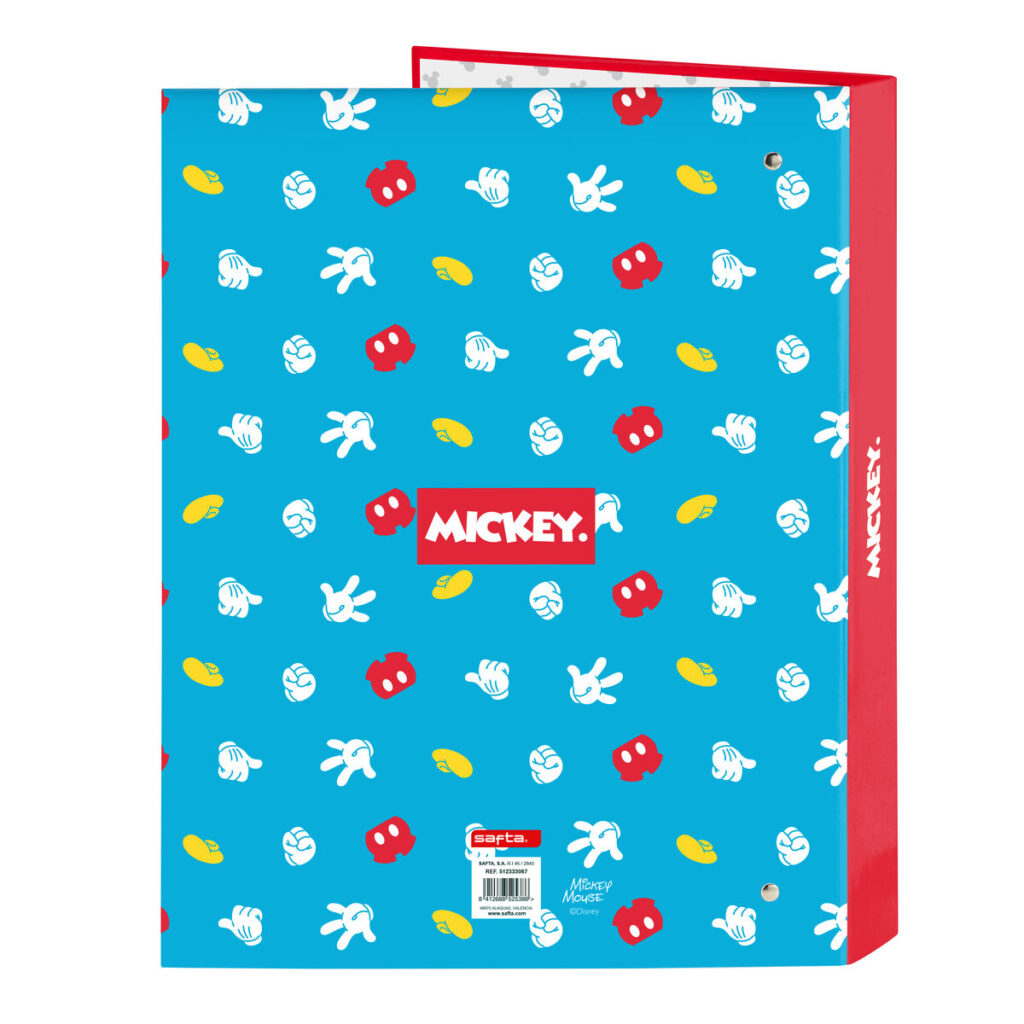 Φάκελος δακτυλίου Mickey Mouse Clubhouse Fantastic Μπλε Κόκκινο A4 26.5 x 33 x 4 cm