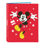 Φάκελος δακτυλίου Mickey Mouse Clubhouse Fantastic Μπλε Κόκκινο A4 26.5 x 33 x 4 cm