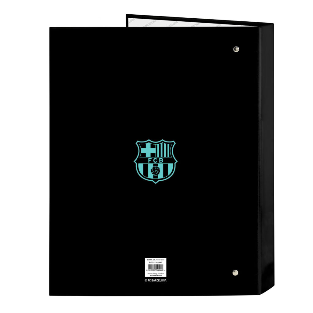 Φάκελος δακτυλίου F.C. Barcelona Μαύρο A4 26.5 x 33 x 4 cm