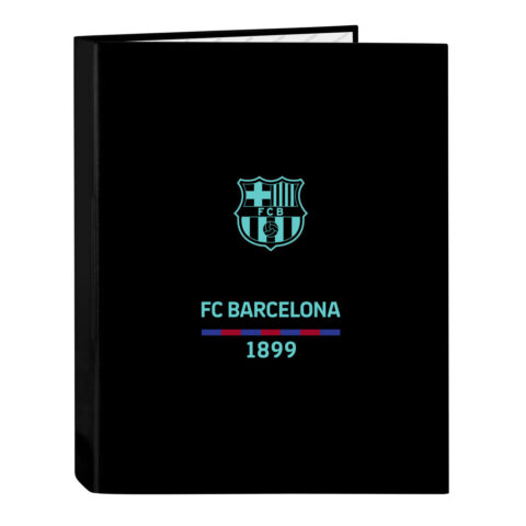 Φάκελος δακτυλίου F.C. Barcelona Μαύρο A4 26.5 x 33 x 4 cm