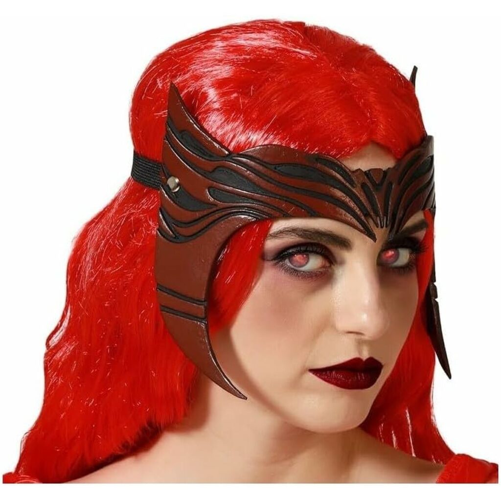 Μάσκα Κόκκινο Γυναίκα Πολεμιστής Halloween