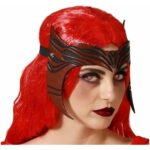 Μάσκα Κόκκινο Γυναίκα Πολεμιστής Halloween