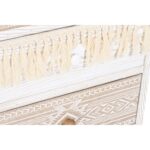 Σιφονιέρα DKD Home Decor Έλατο Φυσικό βαμβάκι Λευκό (48 x 35 x 89 cm)