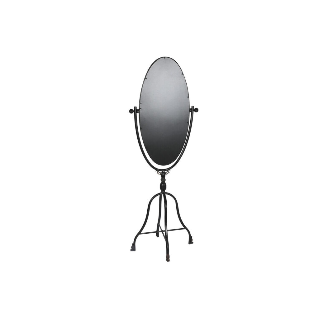 Μόνιμος καθρέφτης DKD Home Decor Μαύρο Μέταλλο Κρυστάλλινο 61 x 62 x 174 cm