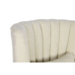 Πολυθρόνα Home ESPRIT Λευκό Φυσικό ξύλο καουτσούκ 73 X 65 X 87 cm