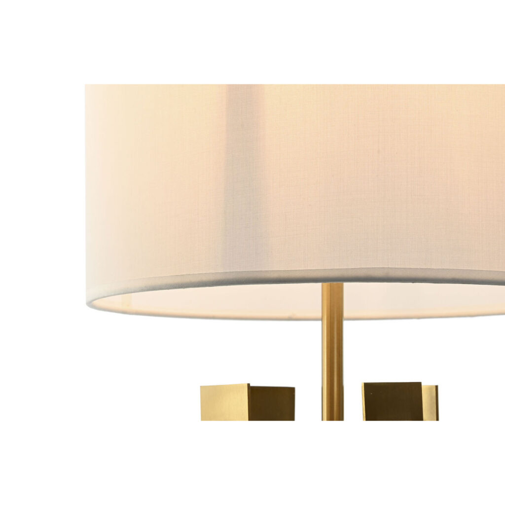Επιτραπέζιο Φωτιστικό Home ESPRIT Λευκό Χρυσό Σίδερο 50 W 220 V 35 x 35 x 78 cm