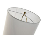 Επιτραπέζιο Φωτιστικό Home ESPRIT Λευκό Χρυσό Σίδερο 50 W 220 V 35 x 35 x 78 cm