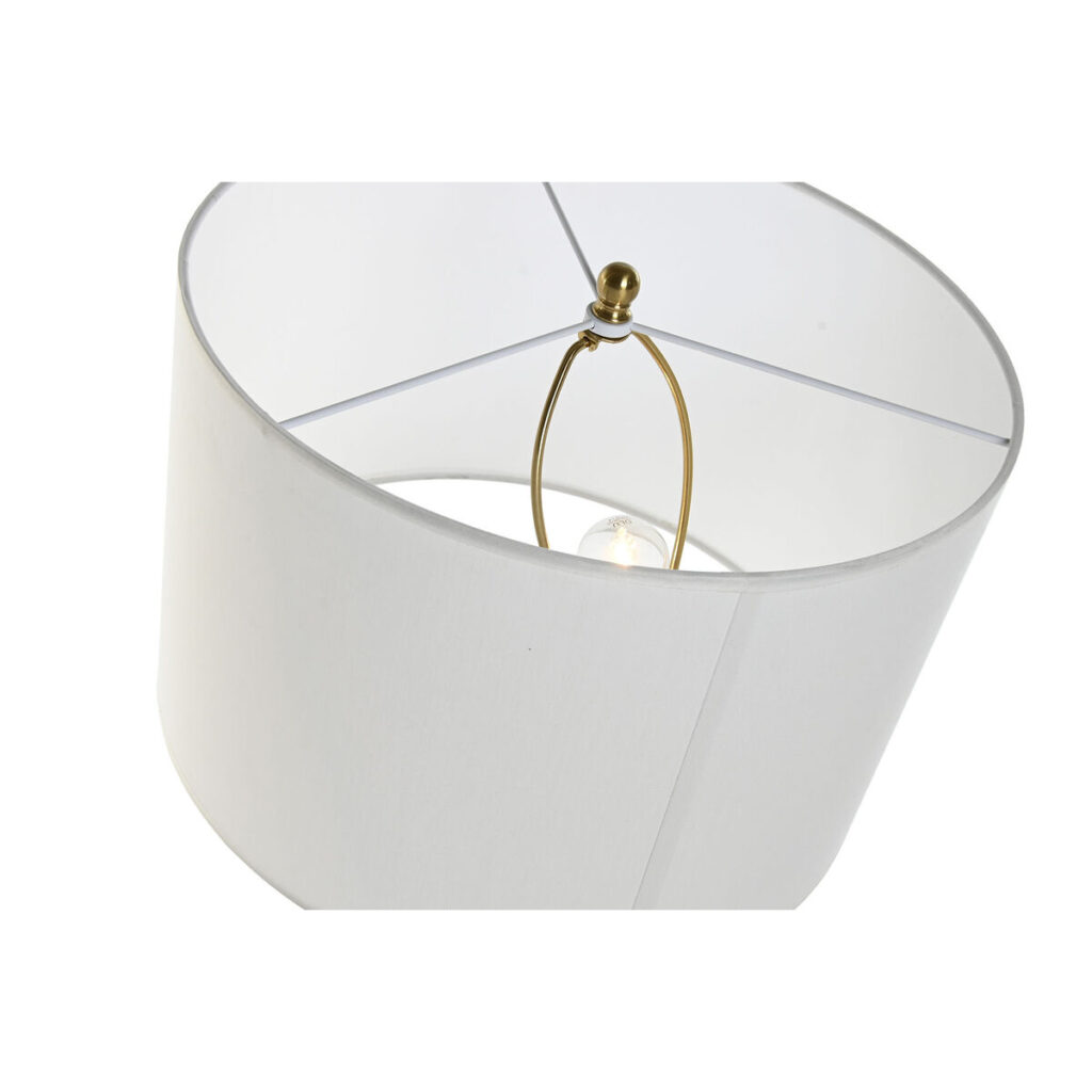 Επιτραπέζιο Φωτιστικό Home ESPRIT Λευκό Χρυσό Μάρμαρο Σίδερο 50 W 220 V 38 x 38 x 70 cm