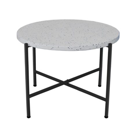 Βοηθητικό Τραπέζι Terrazzo Μαύρο 60 x 60 x 45 cm
