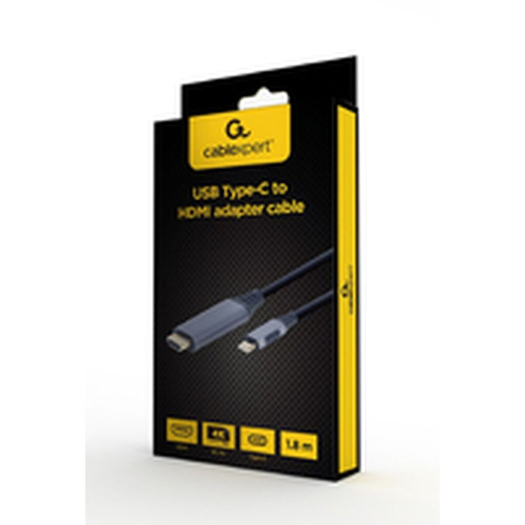 Αντάπτορας HDMI σε DVI GEMBIRD CC-USB3C-HDMI-01-6 Μαύρο/Γκρι 1
