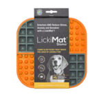 Ταΐστρα σκύλων Lickimat Dog Slomo Orange πολυπροπυλένιο TPR