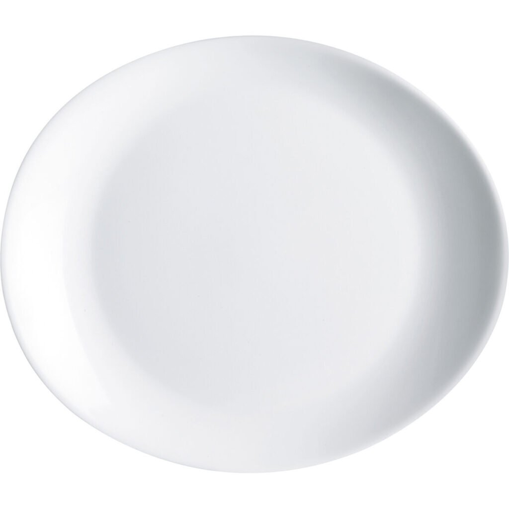 Επίπεδο πιάτο Luminarc Friends Time Κρέας Λευκό Γυαλί 30 x 26 cm (24 Μονάδες)