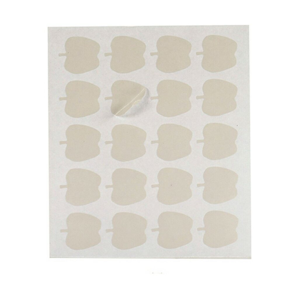 Κολλητικές ετικέτες Λευκό 22 x 49 mm Μήλο (12 Μονάδες)