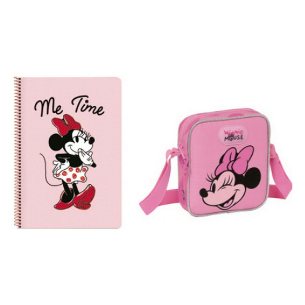 Σετ Χαρτικών Minnie Mouse Loving Ροζ A4 2 Τεμάχια
