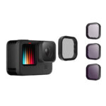 Lens filter set ND 8/16/32 Telesin for GoPro Hero 9 / Hero 10 / Hero 11 / Hero 12 (GP-FLT-902)